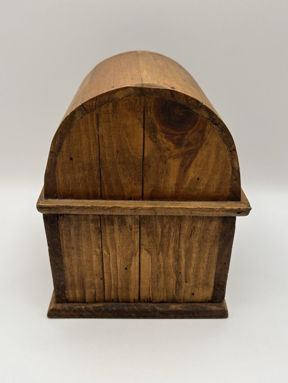 Vintage 3 Magueyes Wooden Box Chest Dome Lid Rustic Primitive Decor Jewelry Box - Picture 10 of 14